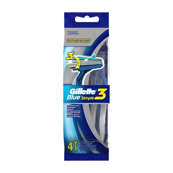 Станок д/бритья Gillette Blue simple 3 4шт