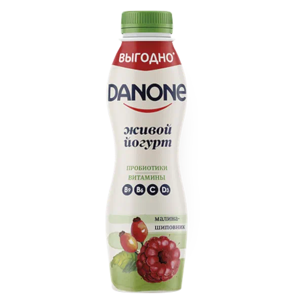 Danone малина шиповник йогурту 1,2% 270г