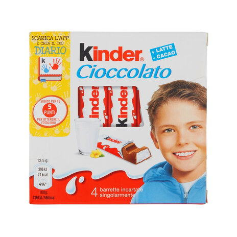 Kinder Choco Cocoa T4 50 Gm