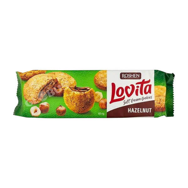 Печенье Roshen Lovita Soft cream cookies hazelnut сдобн. 127г
