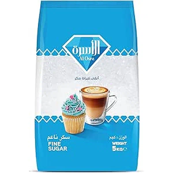 AL OSRA FINE GRAIN PURE WHITE SUGAR 5KG VALUE BAG