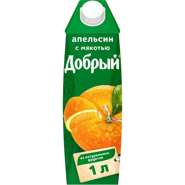 Нектар Добрый Апельсин 1л т/п Россия 12