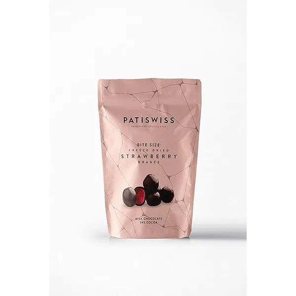 EASY BITE STRAWBERRY MILK CHOCOLATE 70G - STRAWBERRY MILK CHOCOLATE COVERED BITES