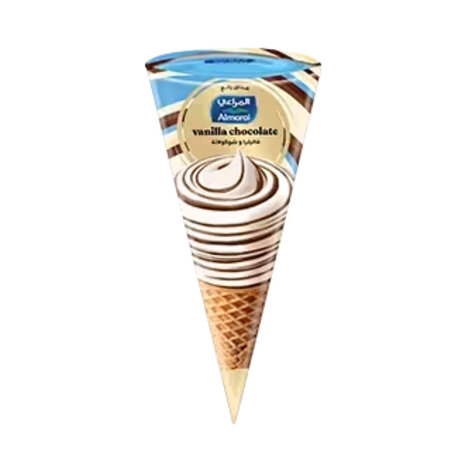 Almarai Ice Cream Cone Vanilla Choco 120Ml