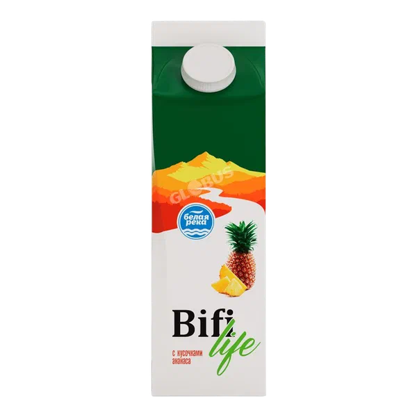 Кефир Бифилайф с ананасом 500г