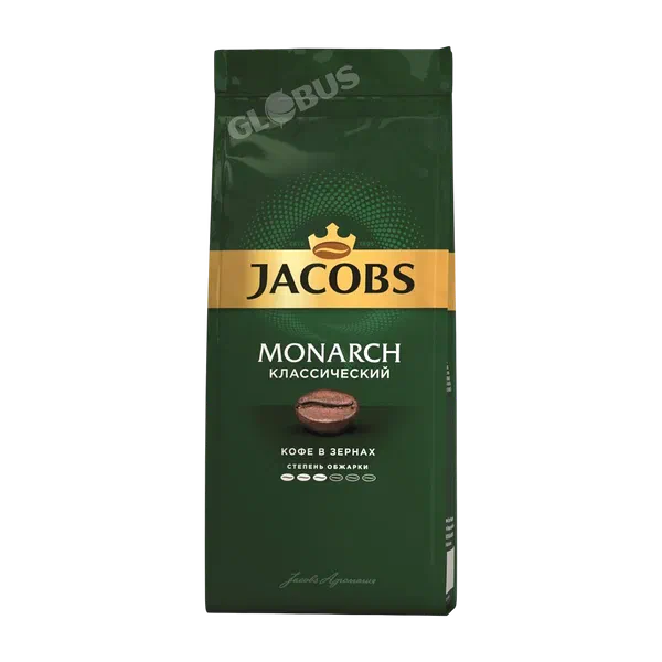 Кофе Jacobs Monarch в зёрнах 230г д/п