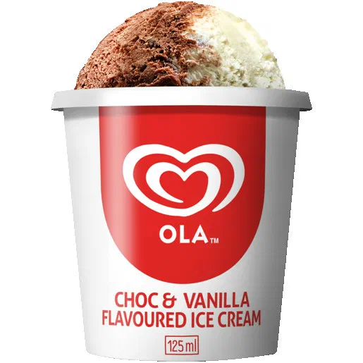 Ola Choc Vanilla Cup 125ml