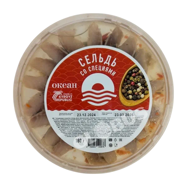 Пресерва Океан сельдь со специями 180г п/б РЦ