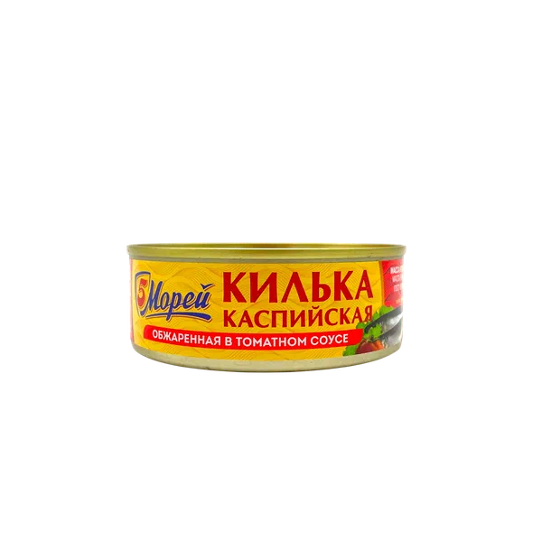 Килька 5Морей каспийская обж.в томат.соусе 240г ж/б