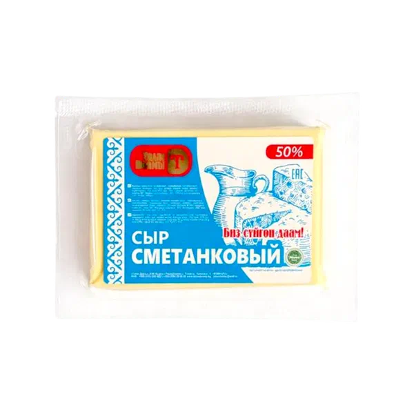 Сыр Талас Даамы Сметанковый 50% вес в\у GL