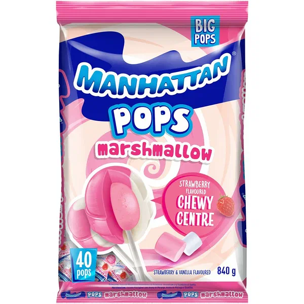 Manhattan Pops Marshmallow 840g