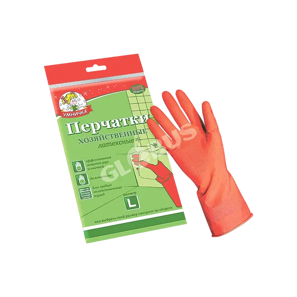 Перчатки латекс Умничка MPU-L КП РФ