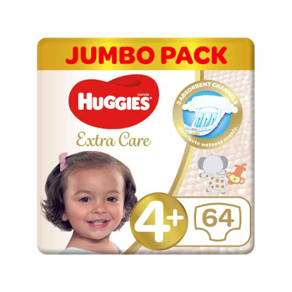 Huggies T4 S4+ Extra Care Jumbo P64