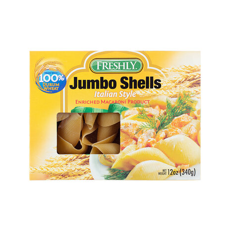 Freshly Jumbo Shells Pasta Italy 340 Gm
