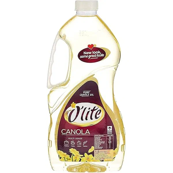 OLITE PURE CANOLA OIL TWIN PACK VALUE SET 2X1.5 LITER