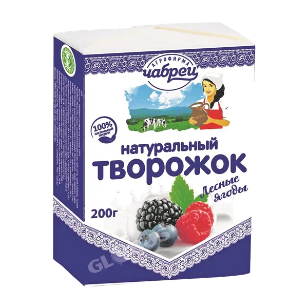 Творожок Чабрец лесн ягоды 25% 200г