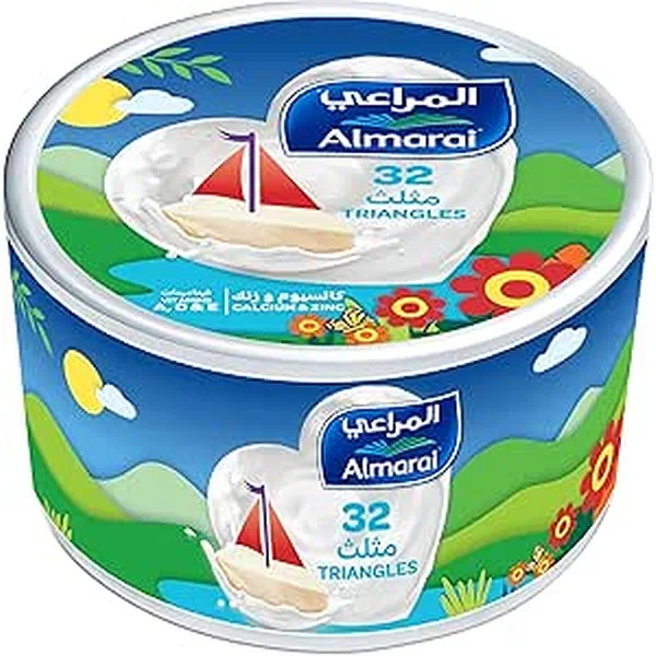 ALMARAI KIDS NUTRITIOUS TRIANGLE PROCESSED CHEESE 480G