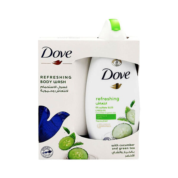 Dove S/Gel Frshtouch250M+Loofa