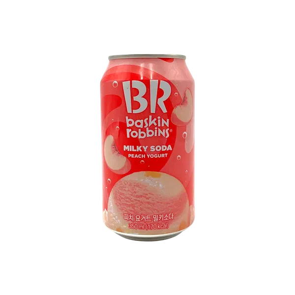 Напиток Baskin Robbins персиковый йогурт газ 0,350л ж/б Южная Корея 12