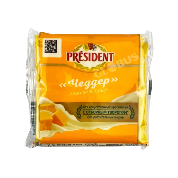 Сыр President Чеддер в ломтиках 150г