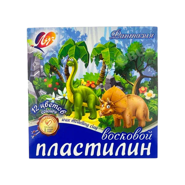 Пластилин Луч Фантазия 12цв 180г Дж
