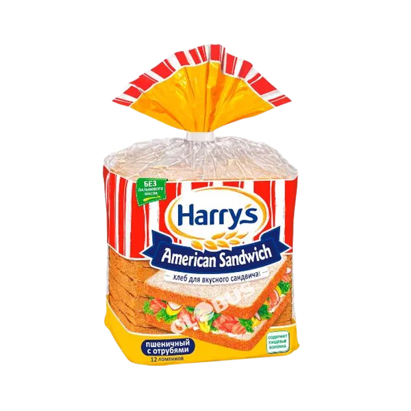 Хлеб для сэндвичей Harry's с отрубями 515г