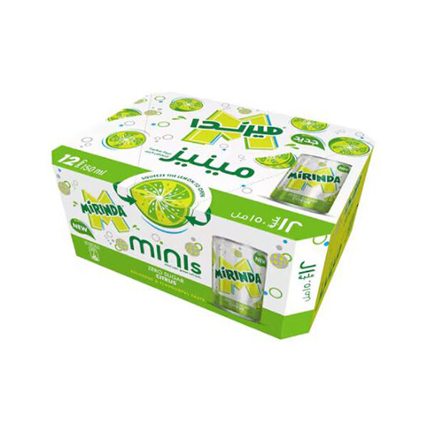 Mirinda Zero Sugar Citrus Can 150Ml X 12