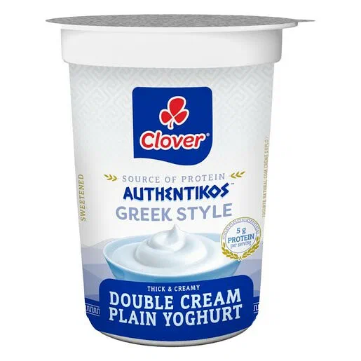 Clover Authentikos Plain Double Cream Yoghurt 150g