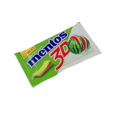 Mentos 3D Sugar Free Gum Watermelon 8.5Gm