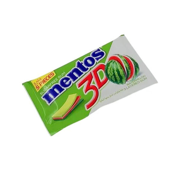 Mentos 3D Sugar Free Gum Watermelon 8.5Gm