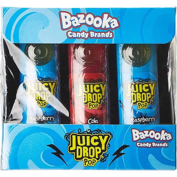 BAZOOKA JUICY DROP POP SOUR LIQUID AND LOLLIPOP 1 PIECE