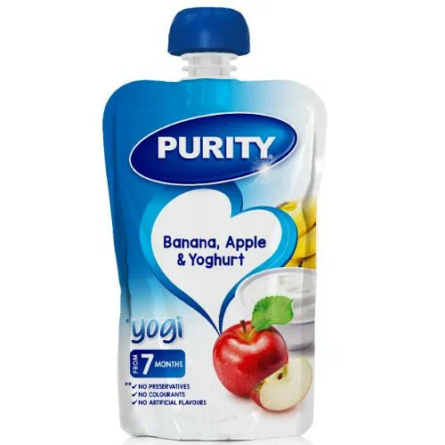 Purity Banana Apple & Yoghurt Baby Food Pouch 110ml