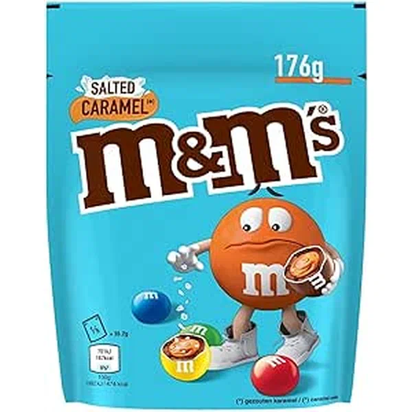 M&M MINI M-C SALTED CARMEL 176G - MINI MILK CHOCOLATE SALTED CARAMEL M&MS