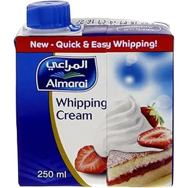 ALMARAI LIQUID WHIPPING CREAM 250ML - ALMARAI LIQUID WHIPPING CREAM