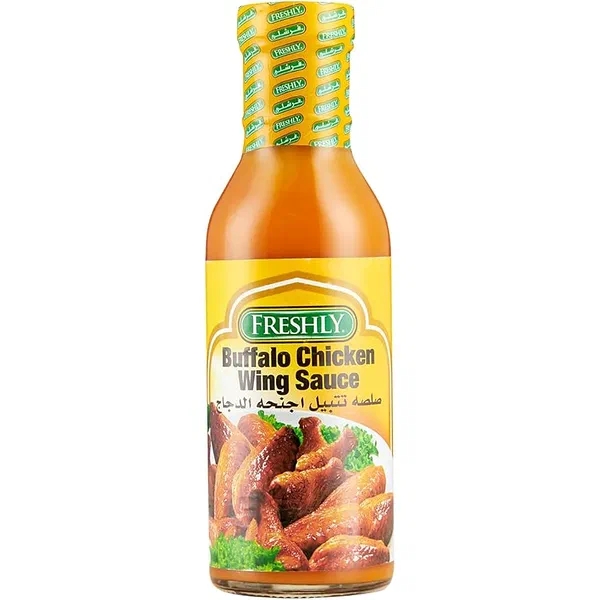 FRESHLY BUFFALO CHICKEN WING SAUCE TANGY AND SAVORY 12OZ
