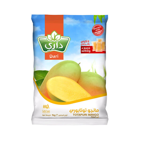 Dari Totapuri Mango Pulp