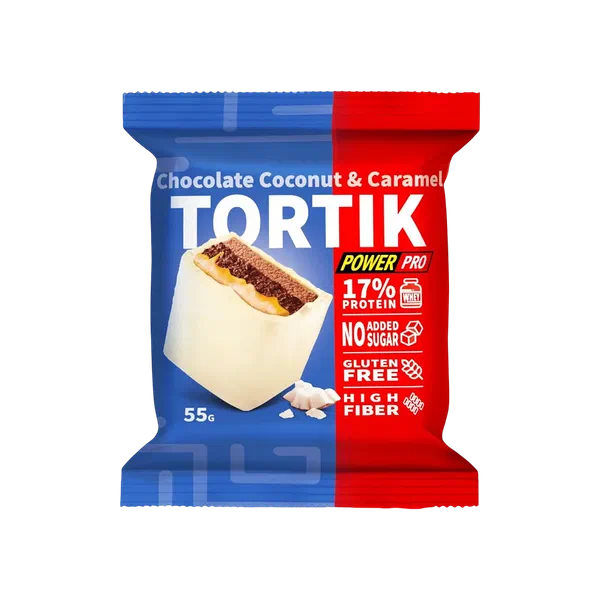 Пирожное Power Pro Tortik протеин Шоколад кокос карамель 55г