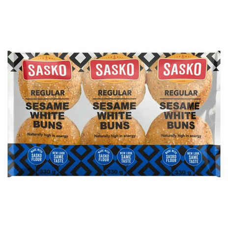 Sasko Regular Sesame Buns 6 Pack