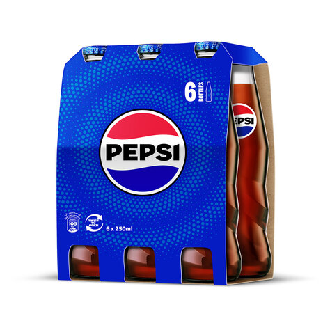 Pepsi Soft Drink Glass 250 Ml X6