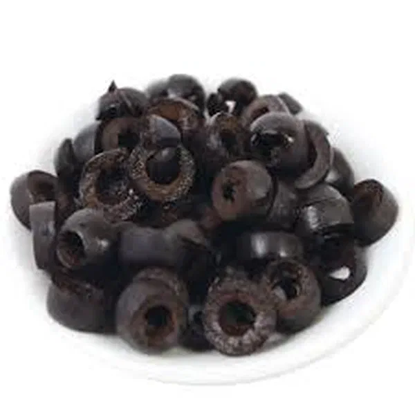 TRADITIONAL SLICED BLACK OLIVES FOR TOPPINGS AND SALADS