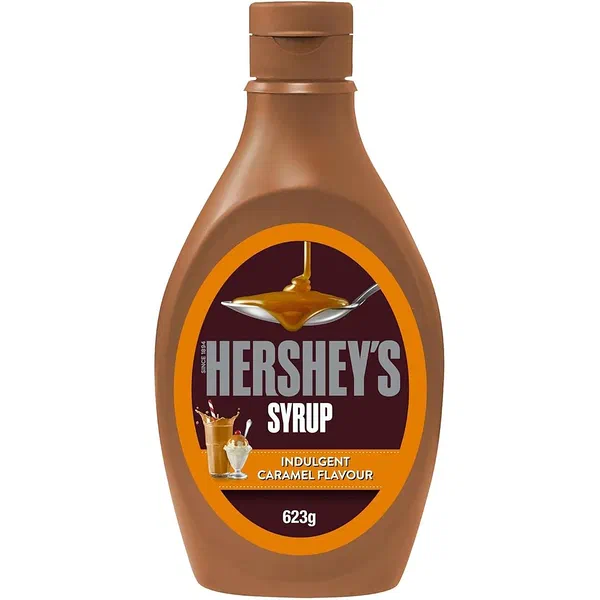 HERSHEY'S TRADITIONAL CARAMEL SYRUP PREMIUM AROMATIC TOPPING 623G