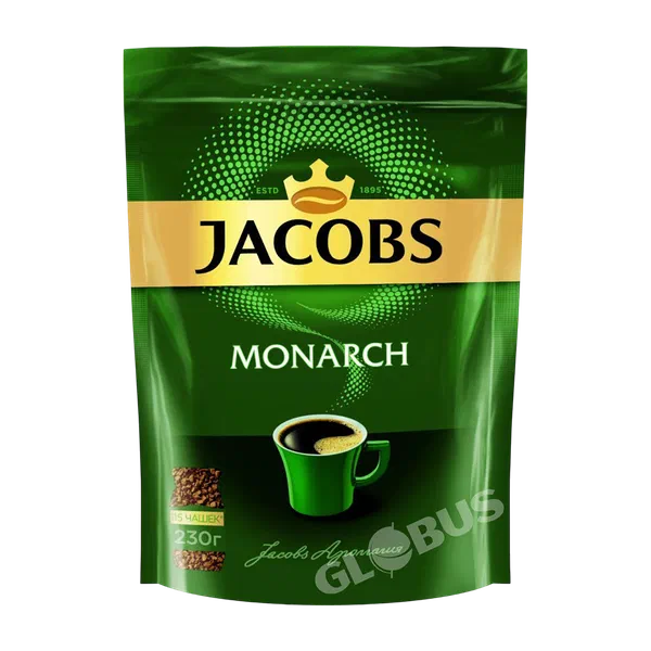 Кофе Jacobs Monarch раств 230г д/п