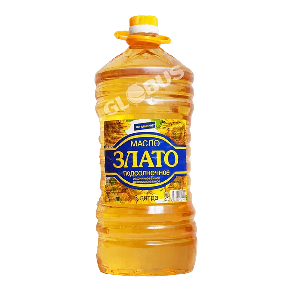 Масло подсолнечное Злато 3л