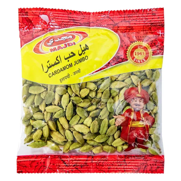 MAJDI JUMBO GREEN CARDAMOM PODS PREMIUM AROMATIC SPICE 80G