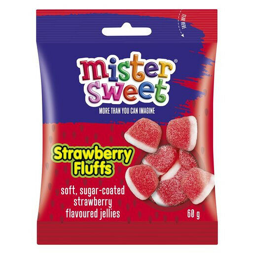 Mister Sweets Strawberry Fluffs 60g