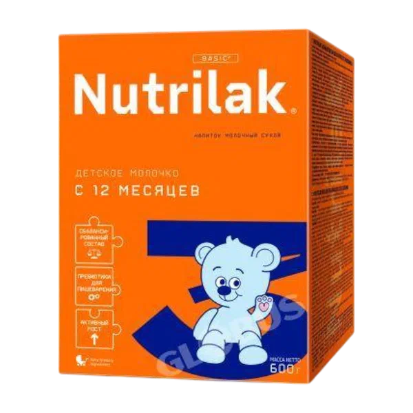 Смесь дет. Nutrilak 3 с 12 мес 600 г