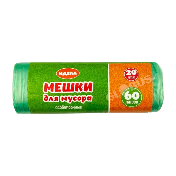 Пакеты д/мусора Идеал особопрочн 60л 20шт Дж