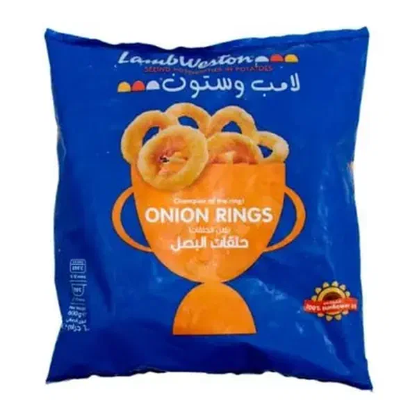 LAMB WESTON CRISPY BATTERED ONION RINGS 600G BAG