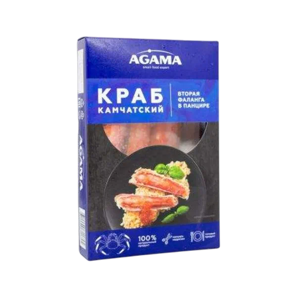 Краб Agama камчатcкий вторая фаланга в панцире 150г