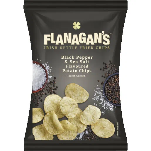 Flanagans Black Pepper & Sea Salt 120g